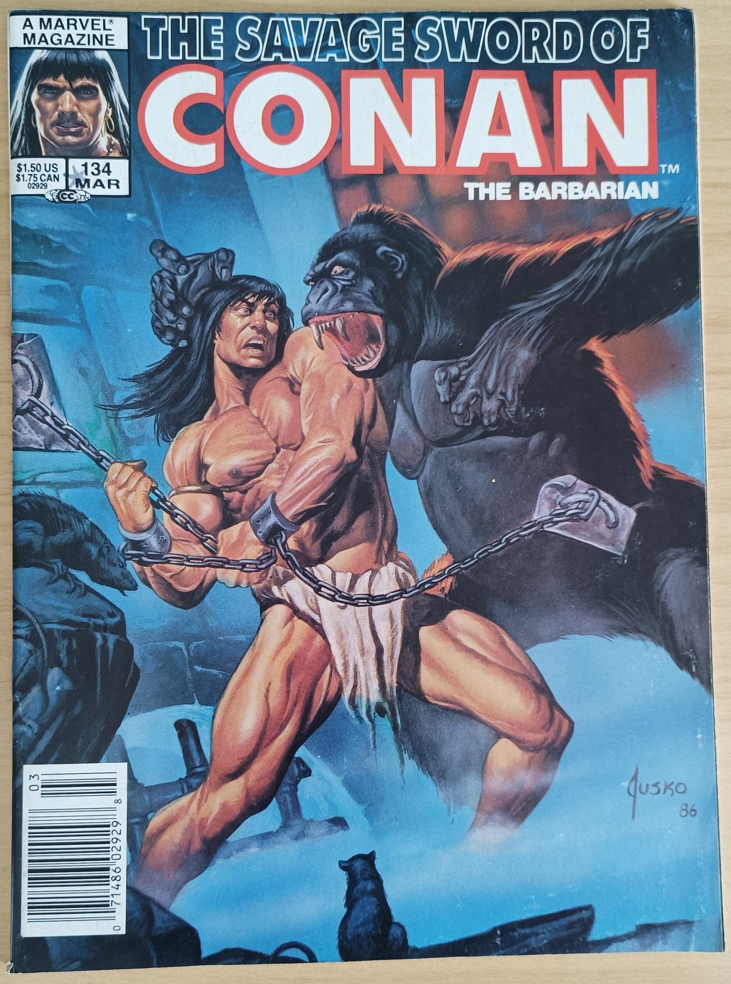 Marvel The Savage Sword of Conan the Barbarian #134