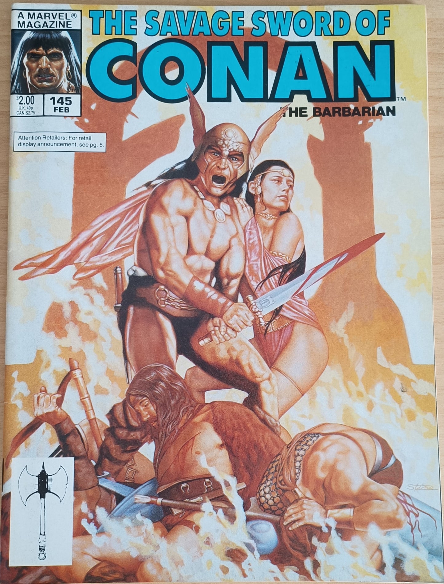 Marvel The Savage Sword of Conan the Barbarian #145