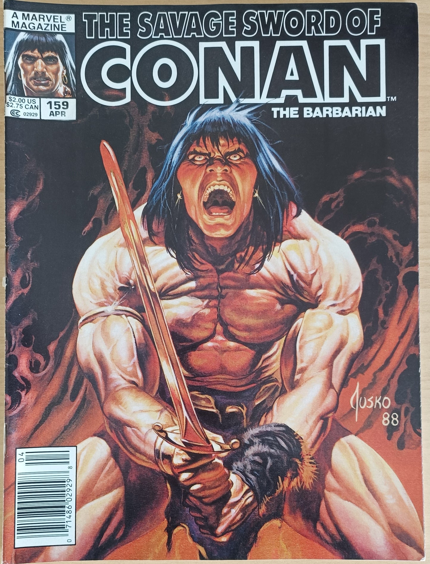 Marvel The Savage Sword of Conan the Barbarian #159