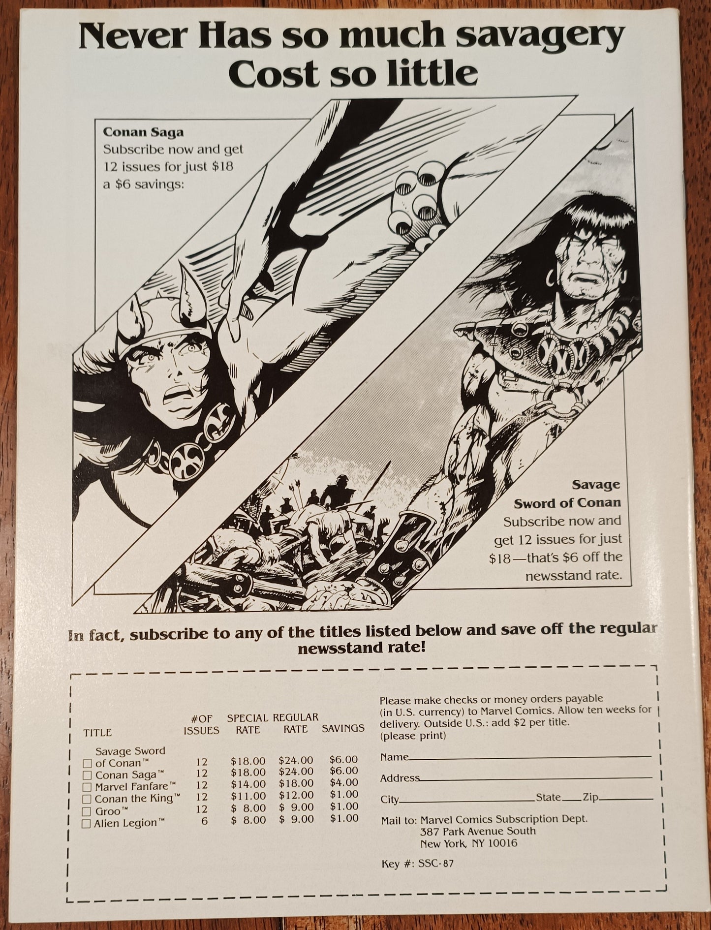 Marvel The Savage Sword of Conan the Barbarian #162