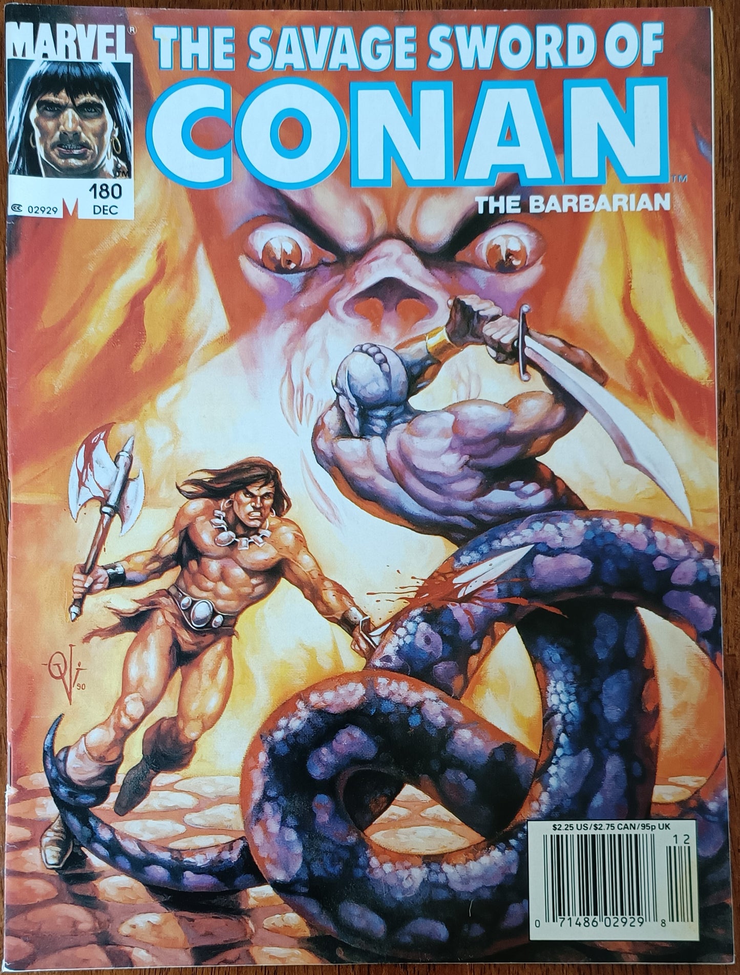 Marvel The Savage Sword of Conan the Barbarian #180