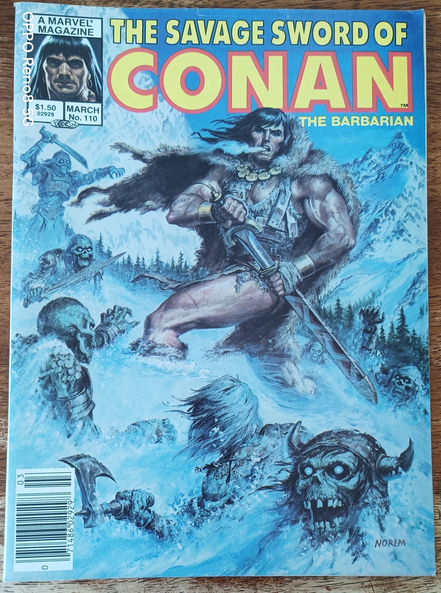 Marvel The Savage Sword of Conan the Barbarian #110