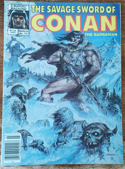 Marvel The Savage Sword of Conan the Barbarian #110