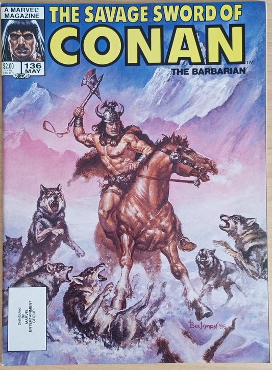 Marvel The Savage Sword of Conan the Barbarian #136