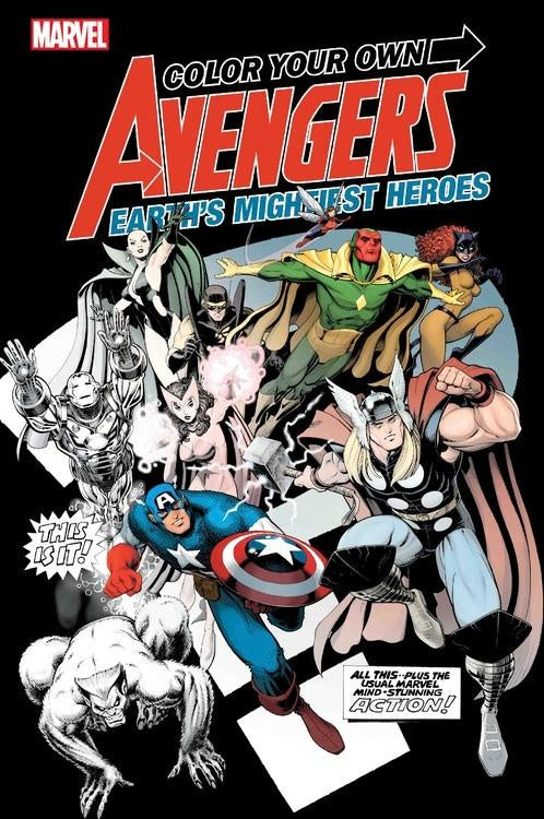 avengers, coloring book, colouring book, marvel comics, marvel graphic novel, Marvel graphic novels - Best Books